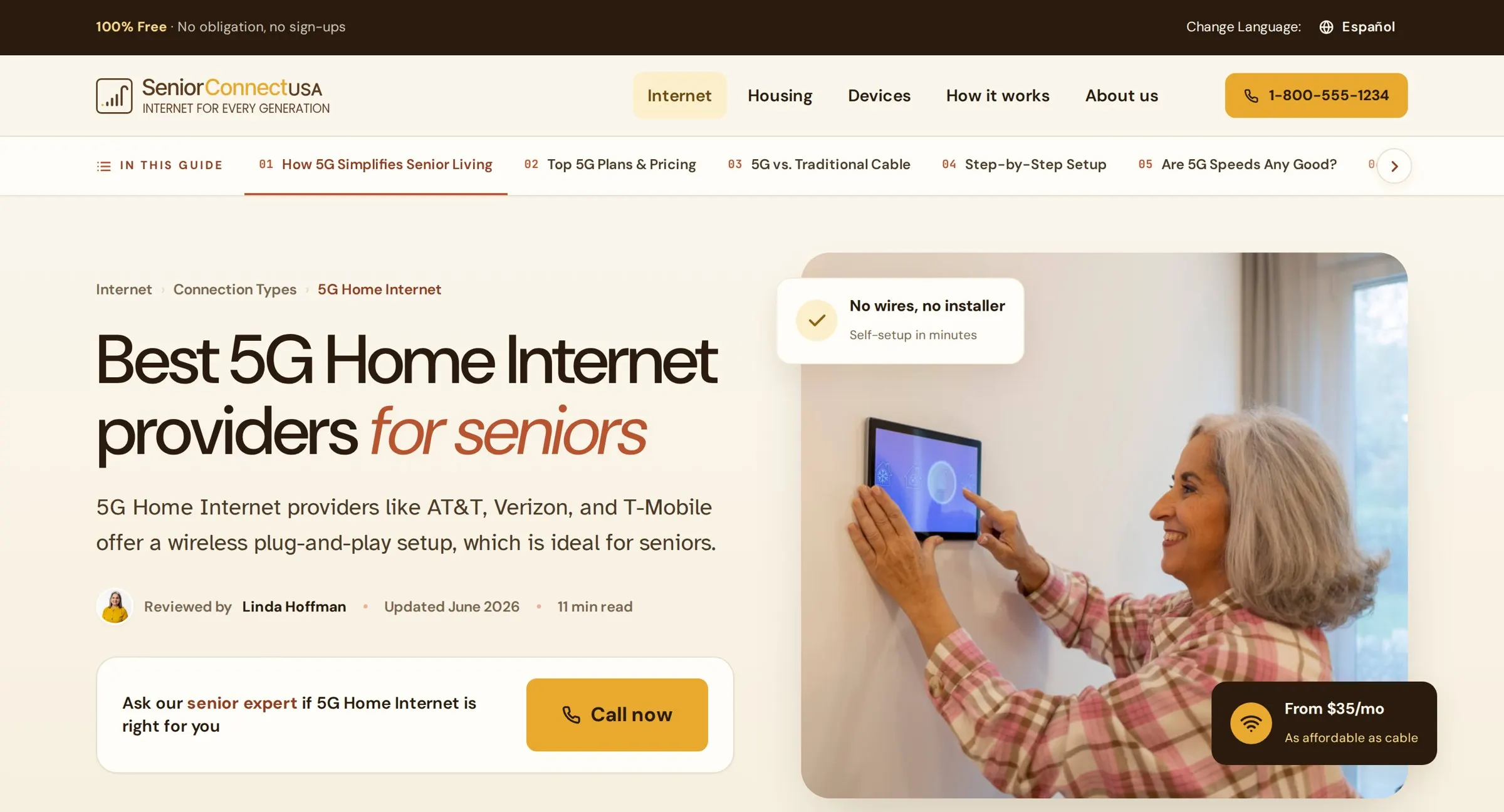 SeniorConnect USA case study preview