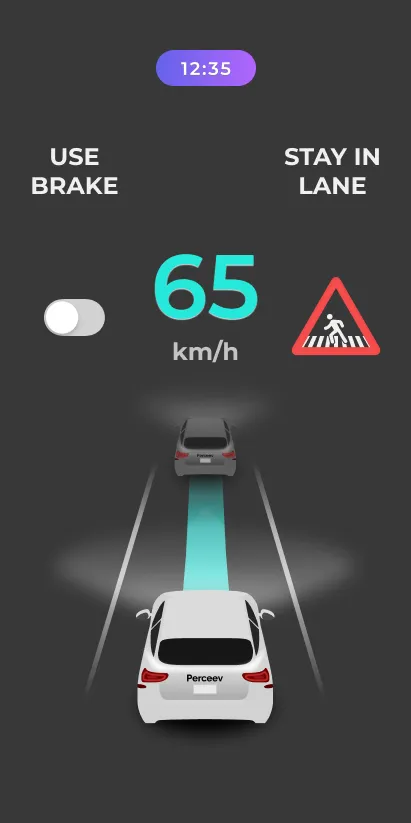 Night — the same scene, tuned so it never blinds the driver